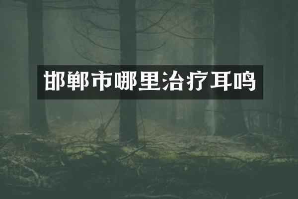 邯郸市哪里治疗耳鸣