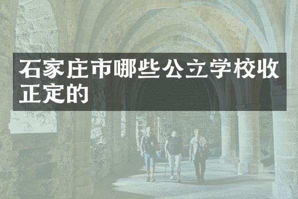石家庄市哪些公立学校收正定的