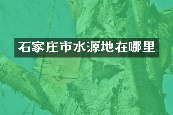 石家庄市水源地在哪里