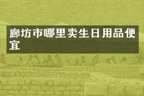 廊坊市哪里卖生日用品便宜