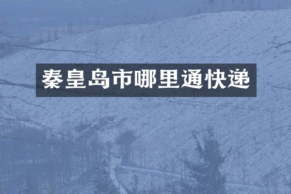 秦皇岛市哪里通快递