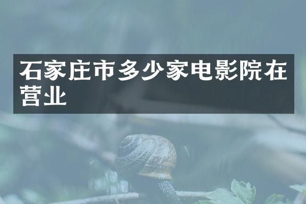 石家庄市多少家电影院在营业