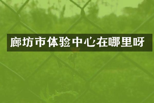 廊坊市体验中心在哪里呀