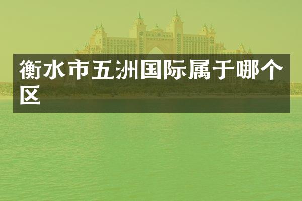 衡水市五洲国际属于哪个区