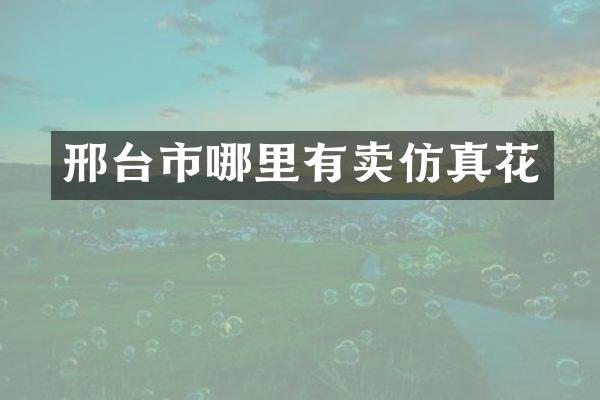 邢台市哪里有卖仿真花