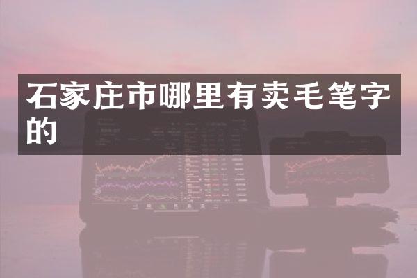 石家庄市哪里有卖毛笔字的