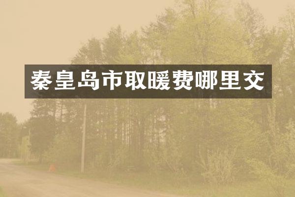 秦皇岛市取暖费哪里交