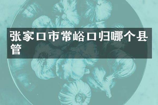 张家口市常峪口归哪个县管