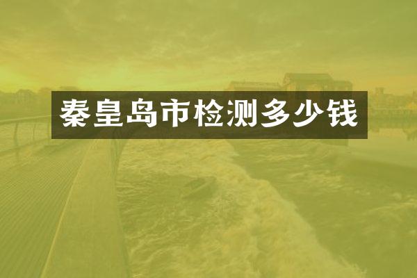 秦皇岛市检测多少钱