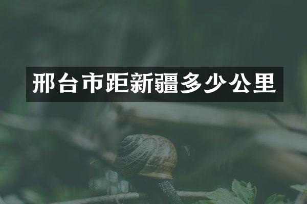 邢台市距新疆多少公里