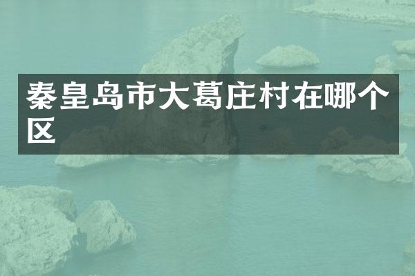 秦皇岛市大葛庄村在哪个区