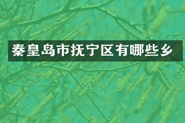秦皇岛市抚宁区有哪些乡