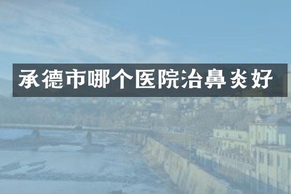 承德市哪个医院治鼻炎好