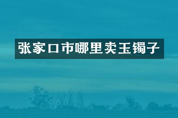 张家口市哪里卖玉镯子