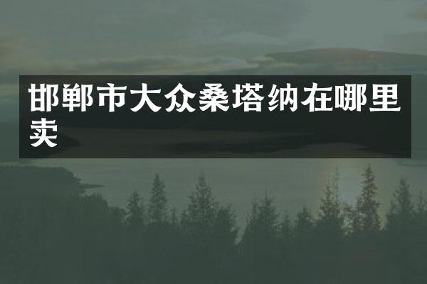 邯郸市大众桑塔纳在哪里卖