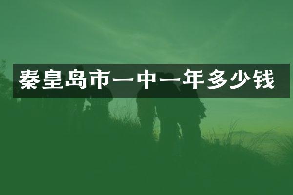 秦皇岛市一中一年多少钱