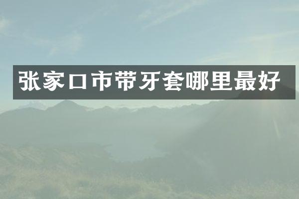 张家口市带牙套哪里最好