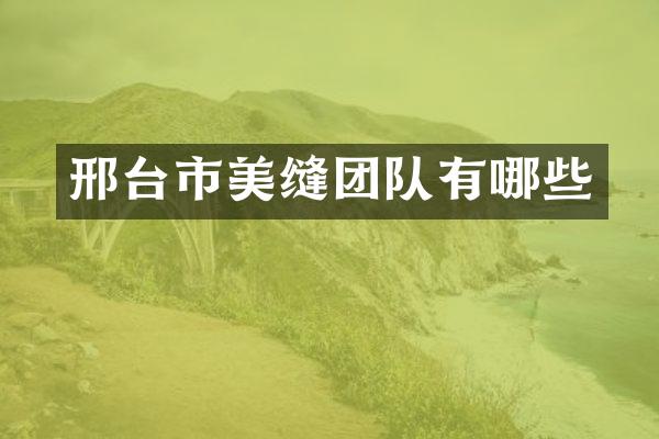 邢台市美缝团队有哪些