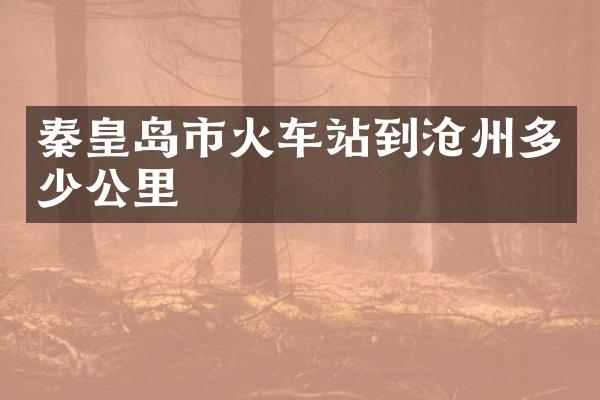 秦皇岛市火车站到沧州多少公里