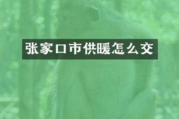 张家口市供暖怎么交