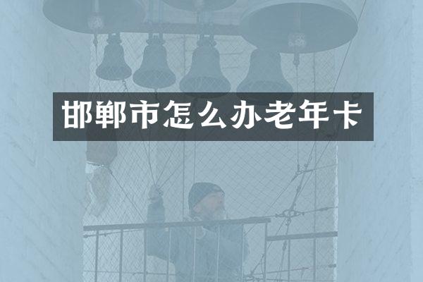 邯郸市怎么办老年卡