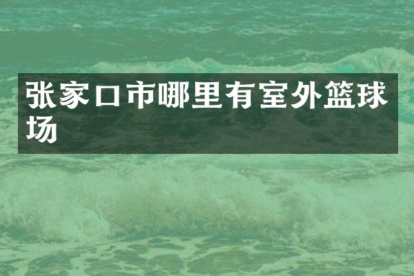张家口市哪里有室外篮球场