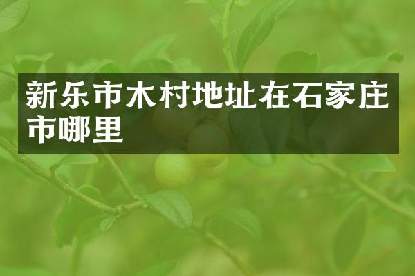 新乐市木村地址在石家庄市哪里