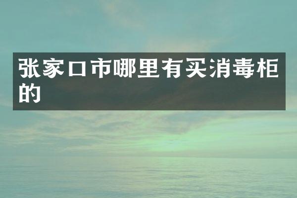 张家口市哪里有买消毒柜的