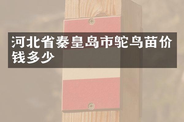 河北省秦皇岛市鸵鸟苗价钱多少