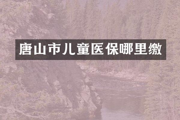 唐山市儿童医保哪里缴