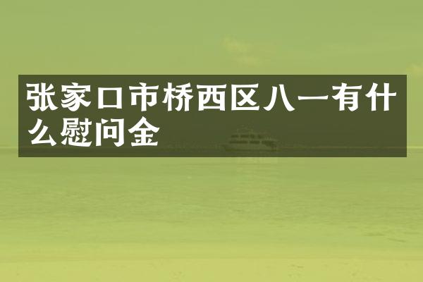 张家口市桥西区八一有什么慰问金