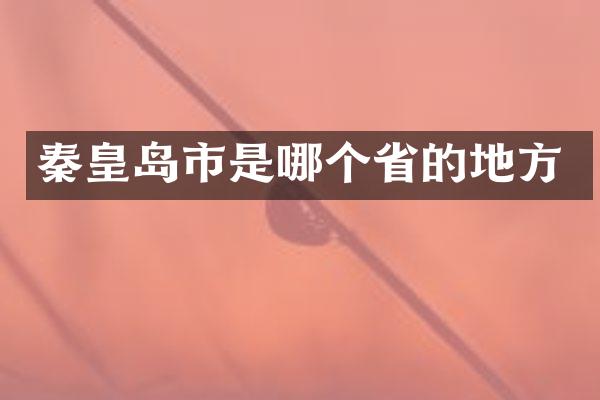 秦皇岛市是哪个省的地方