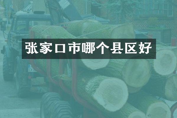 张家口市哪个县区好