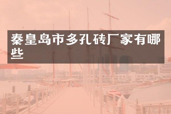秦皇岛市多孔砖厂家有哪些