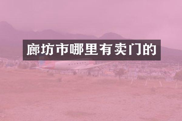 廊坊市哪里有卖门的
