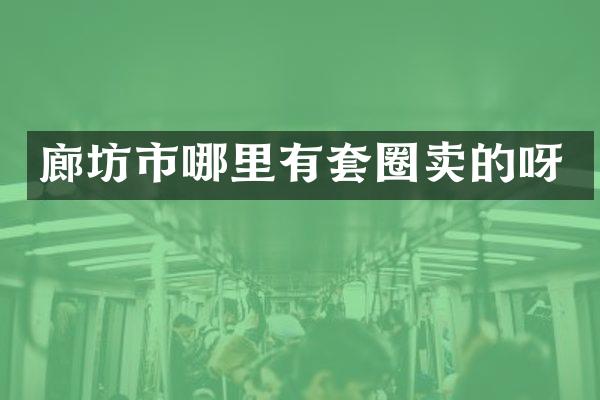 廊坊市哪里有套圈卖的呀