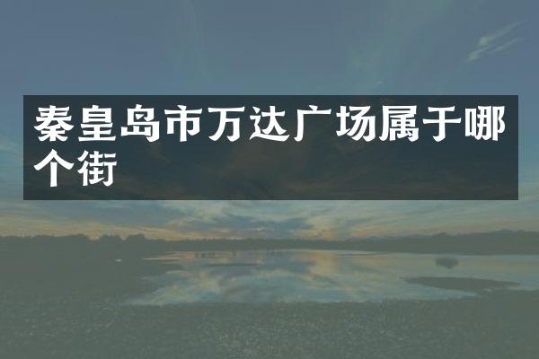 秦皇岛市万达广场属于哪个街