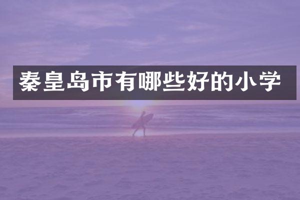 秦皇岛市有哪些好的小学