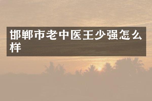 邯郸市老中医王少强怎么样