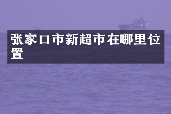 张家口市新超市在哪里位置