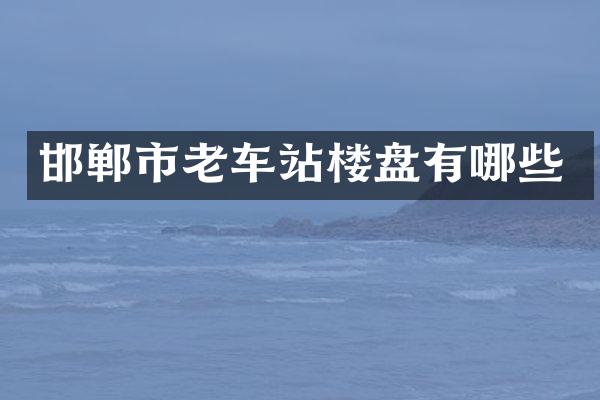 邯郸市老车站楼盘有哪些