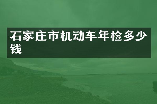 石家庄市机动车年检多少钱