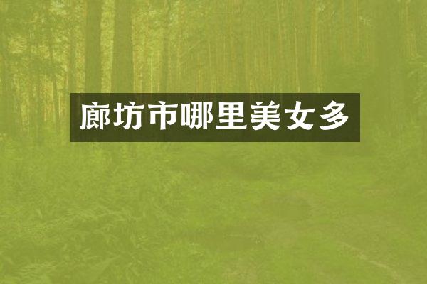 廊坊市哪里美女多