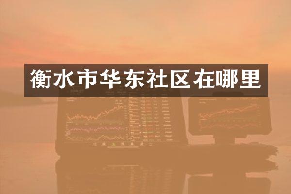 衡水市华东社区在哪里