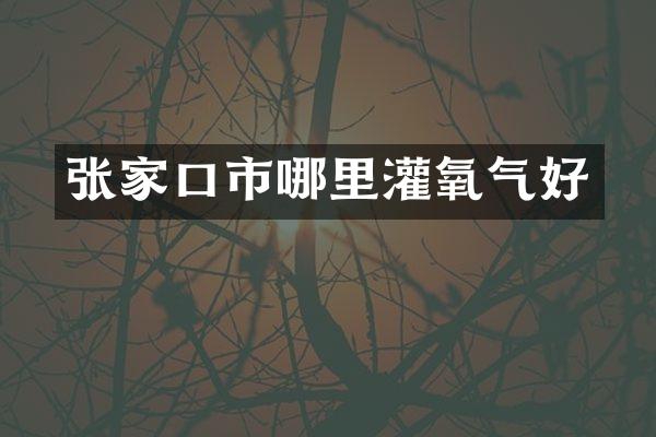 张家口市哪里灌氧气好