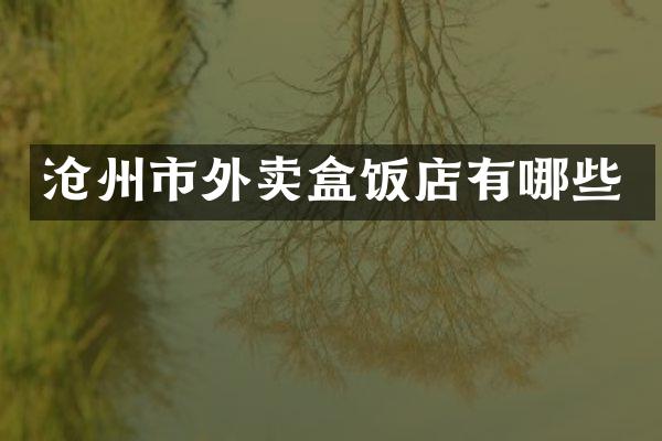 沧州市外卖盒饭店有哪些