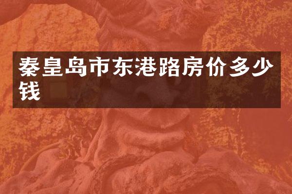 秦皇岛市东港路房价多少钱