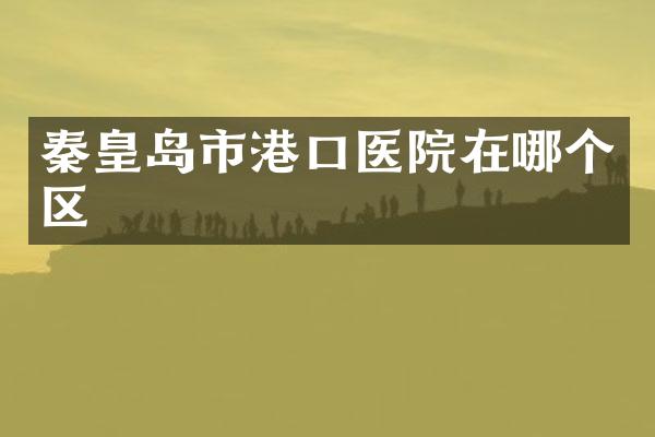秦皇岛市港口医院在哪个区