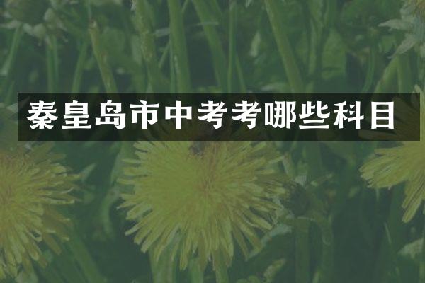 秦皇岛市中考考哪些科目