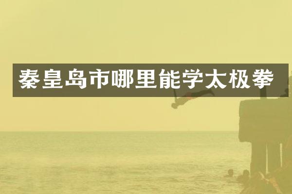 秦皇岛市哪里能学太极拳